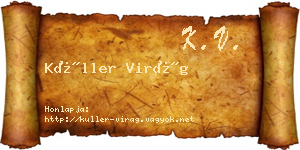 Küller Virág névjegykártya